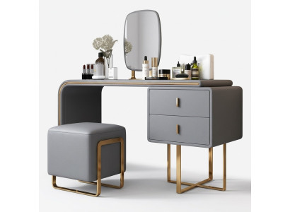 Classique commode de toilette. Miroir Console de luxe Commode Chambre