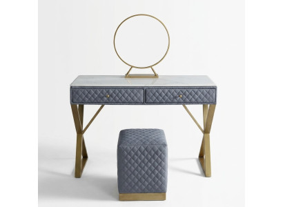 Tables de maquillage Consoles Table Chambre à coucher en bois Miroir décoratif + Commode