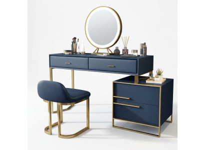 Coiffeuse Miroir Tabouret Ensemble complet Commode Chambre