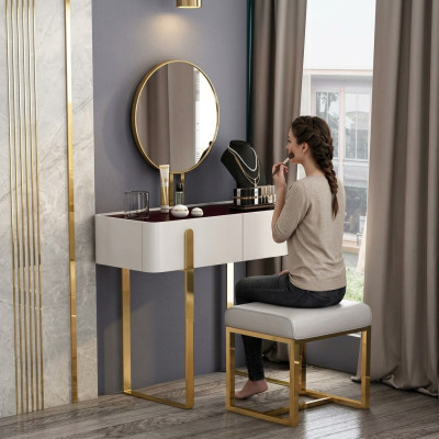 Coiffeuse coiffeuse table de maquillage commode avec miroir consoles