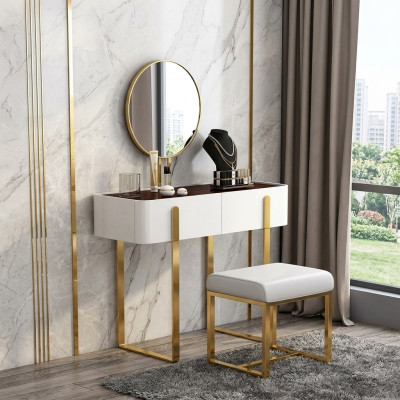 Coiffeuse coiffeuse table de maquillage commode avec miroir consoles