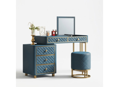 Coiffeuse Table de toilette Table cosmétique Tabouret Miroir Tables de chevet