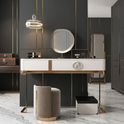 Coiffeuse Table de chevet Table de maquillage Console Chambre Commode