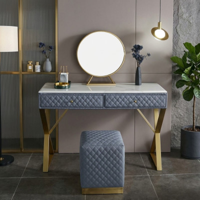 Table de maquillage Commode moderne Coiffeuse Tables de coiffeur Cosmétiques Bahut