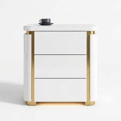 Conception Table de nuit. Console Métal Tables Consoles Chambre de sommeil brillant