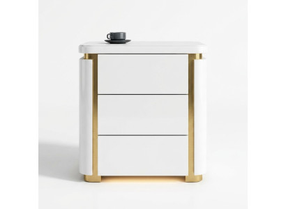 Conception Table de nuit. Console Métal Tables Consoles Chambre de sommeil brillant