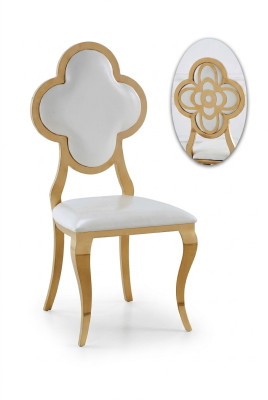 Chaise de designer chaises en tissu acier inoxydable fauteuil rembourré fauteuil de luxe
