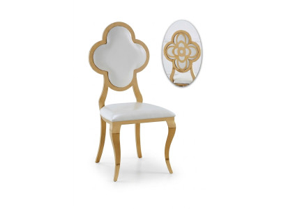Chaise de designer chaises en tissu acier inoxydable fauteuil rembourré fauteuil de luxe