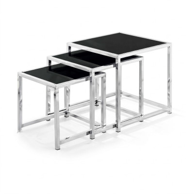 Ensemble 3x Table basse Table basse Table d'appoint Table de salon de designer Tables