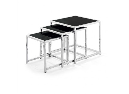 Ensemble 3x Table basse Table basse Table d'appoint Table de salon de designer Tables