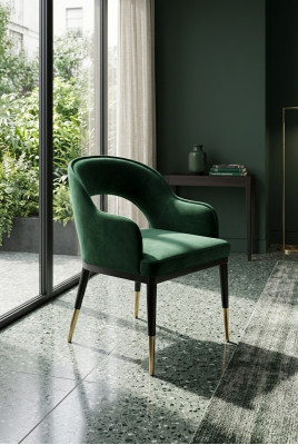 Fauteuil de salon Chaise design Chaises en tissu Fauteuil rembourré en tissu Fauteuil