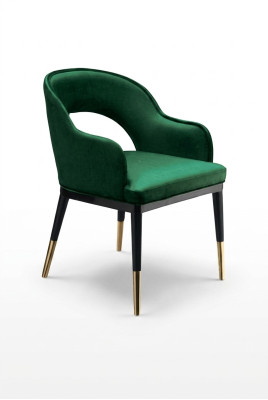 Fauteuil de salon Chaise design Chaises en tissu Fauteuil rembourré en tissu Fauteuil