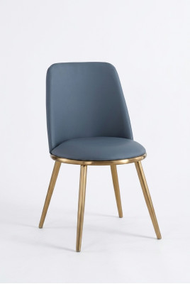 Table de salle à manger Chaises Luxe Tissu acier inoxydable Chaise Design Fauteuil Rembourrage nouveau