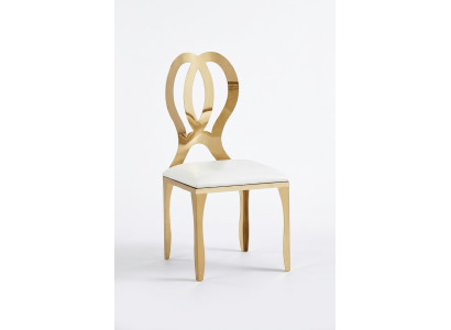 Lehn Chair Chaise en acier inoxydable massif Revêtement textile Chaises Table à manger Design Salle à manger