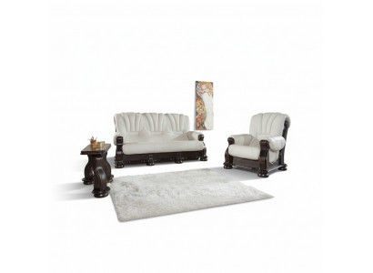 Trois places canapé cuir canapé bois rembourrage canapé classique sculpté canapés sofas