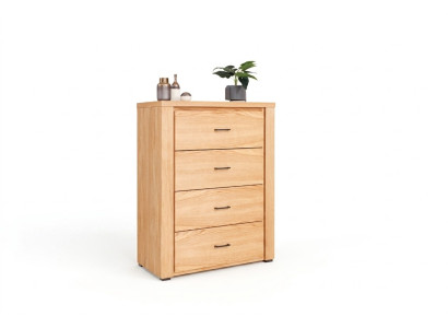Commode en bois massif Commodes Buffet en bois neuf Beige Bahut