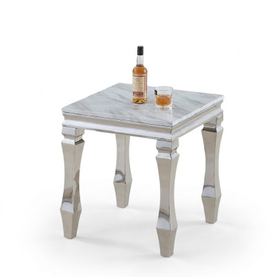 Table d'appoint en acier inoxydable Tables d'appoint Mobilier de luxe de salon Table