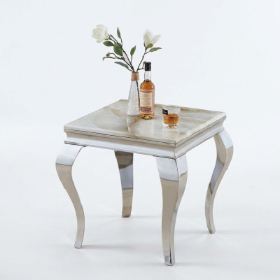 Table d'appoint Table Table basse Canapé Tables Salon Design acier inoxydable