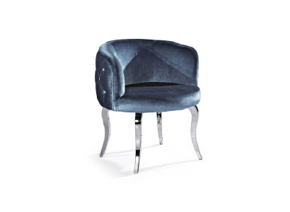 Chaise en tissu de design Salle à manger acier inoxydable Fauteuil Chaise Fauteuil Salon Place assise