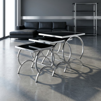 Table basse Tables Table d'appoint Designer en acier inoxydable moderne Table Tables basses nouvelle