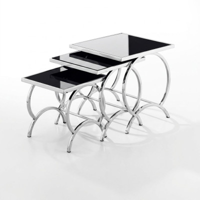 Table basse Tables Table d'appoint Designer en acier inoxydable moderne Table Tables basses nouvelle