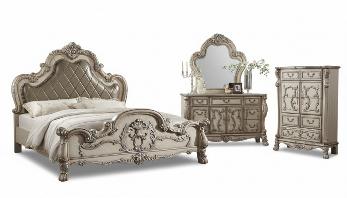 Miroir Commode Chambre Bois Ensemble Meubles Classic Commode 2pcs. Buffet