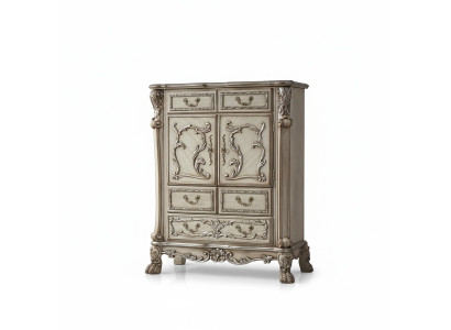 Commode baroque Armoire Commode de luxe Armoire Étagère Console Mobilier Étagères en argent