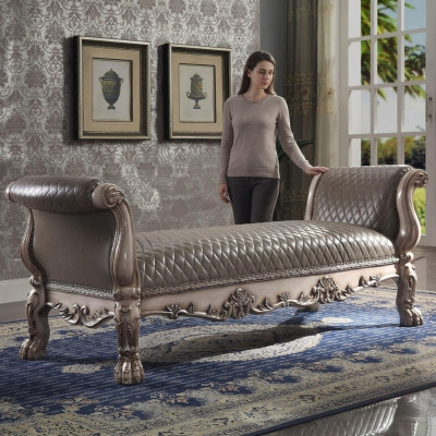 Tabouret Canapé Pouf Capitonnage Tabouret Tabouret Repose-pieds Ottoman Siège Tabouret Baroque neuf