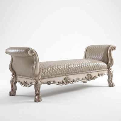 Tabouret Canapé Pouf Capitonnage Tabouret Tabouret Repose-pieds Ottoman Siège Tabouret Baroque neuf