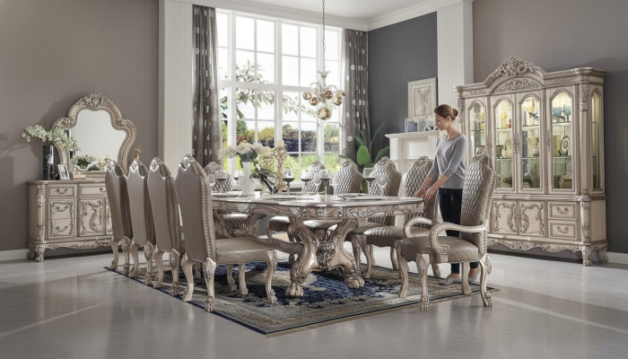 Grand chevalier Table Baroque Table à manger xxl 345cm Tables en bois Meubles classiques neufs