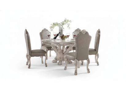 Ensemble de chaises de salle à manger 6x chaise sans accoudoirs Chaise de luxe fauteuil baroque.