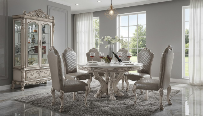 Ensemble de table Service De Table 6 Chaises Style De Luxe Mobilier Ensemble De 8 Chaises Vitrine
