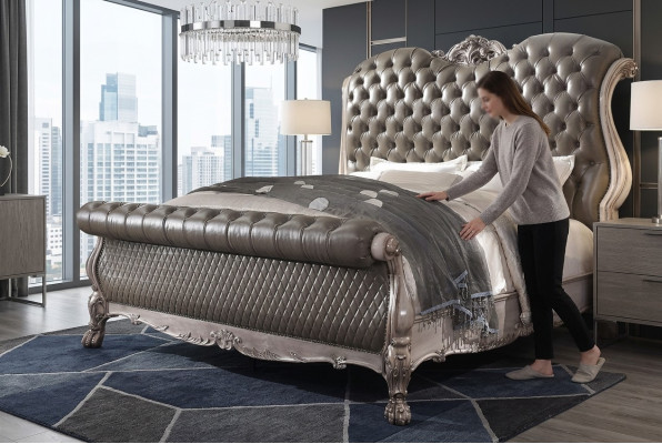 Lit Double Lits Hôtel 180x200 Meubles Italiens Luxe Baroque
