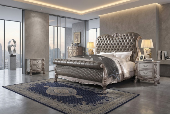 Lit Double Lits Hôtel 180x200 Meubles Italiens Luxe Baroque