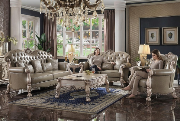 Canapé Chesterfield baroque Ensemble de canapés classiques Canapé Meubles Canapé Canapé Nouveau
