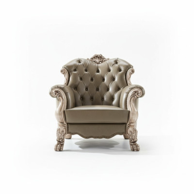Fauteuil baroque une place canapé rembourré canapé TV design salon neuf