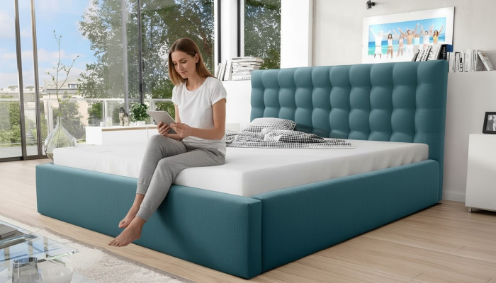 Lit king-size moderne Chesterfield Lits lit double moderne lit d'hôtel