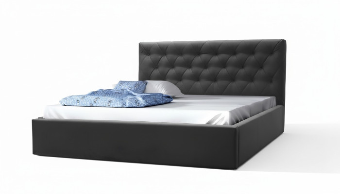 Lit de mariage de luxe Lit de style Mobilier de chambre Hôtel Lits 180x200 Chesterfield