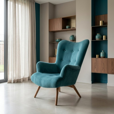 Fauteuil fauteuil 1 place Club Meubles Fauteuil aile canapé canapé TV Rembourrage neuf
