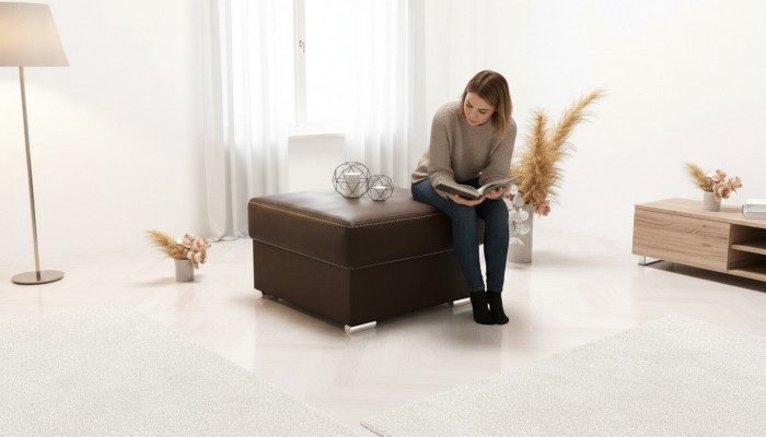 Tabouret Tabouret Rembourrés Tabouret Élégant Coffre Boîte Pouf Repose-pieds Siège
