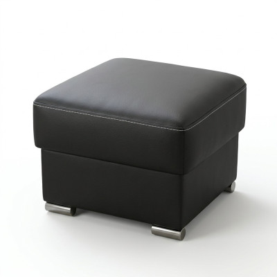 Modern Tabouret Tabourets repose-pieds rembourrés repose-pieds en coin en noir Tabouret Ottoman