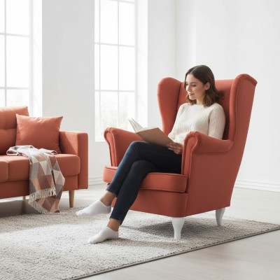 Fauteuil Rembourrage Siège Design Canapé Sofa Détente Tissu Salon Luxe TV Club