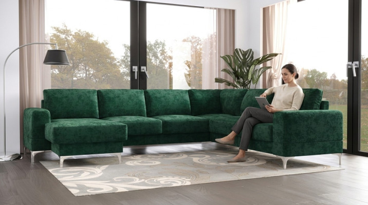 Canapé d'angle moderne design, Canapé en U Living paysage nouveau, Canapé rembourré Living paysage.