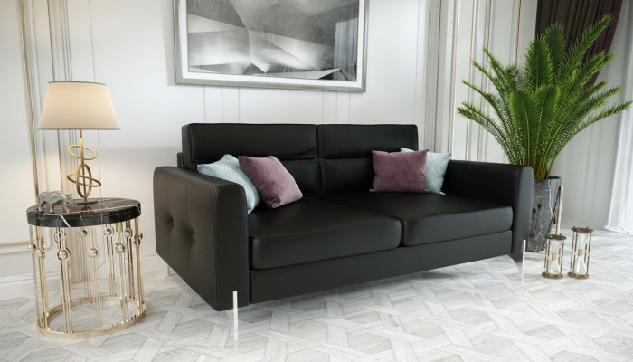 Canapés Canapés Design Élégant Velours de Luxe Tissu de Canapé Canapé Rembourrage 2 Places
