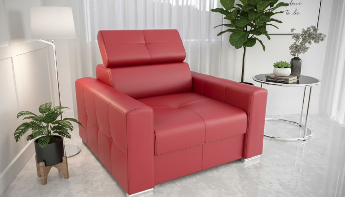 Fauteuil moderne de salon club en tissu textile rouge créatif	meubles modernes
