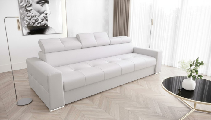 Sofas modernes 3 places Mobilier de chambre Rembourrage blanc Canapé Trois places Design Sofa