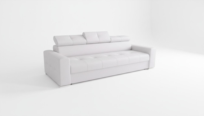 Sofas modernes 3 places Mobilier de chambre Rembourrage blanc Canapé Trois places Design Sofa