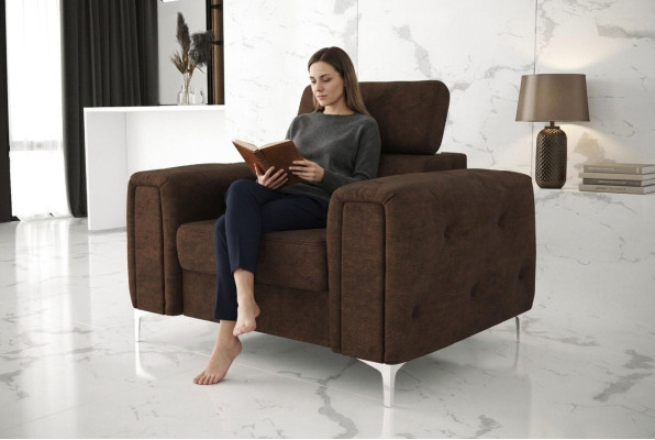 Tissu de canapé Tapisserie de canapé en tissu Chesterfield neuf Fauteuil TV 1 place