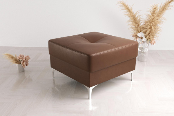Tabouret Textile neuf Moderne Blanc Petit Design Tissu Repose-pieds Velours