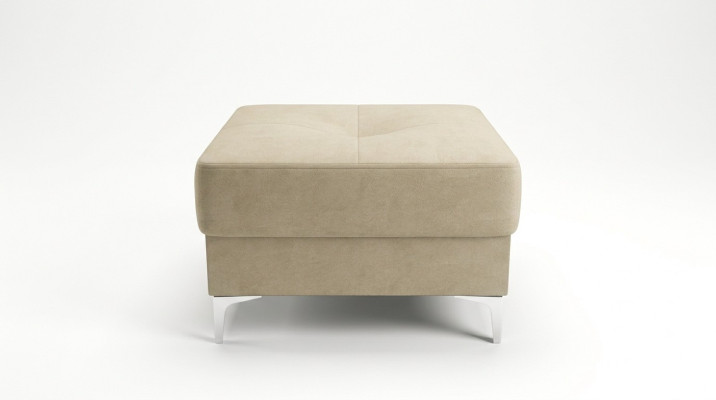 Tabouret Textile neuf Moderne Blanc Petit Design Tissu Repose-pieds Velours